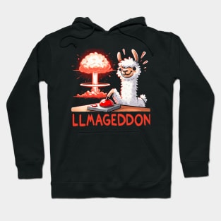 Llamageddon Llama (Back Print) Hoodie